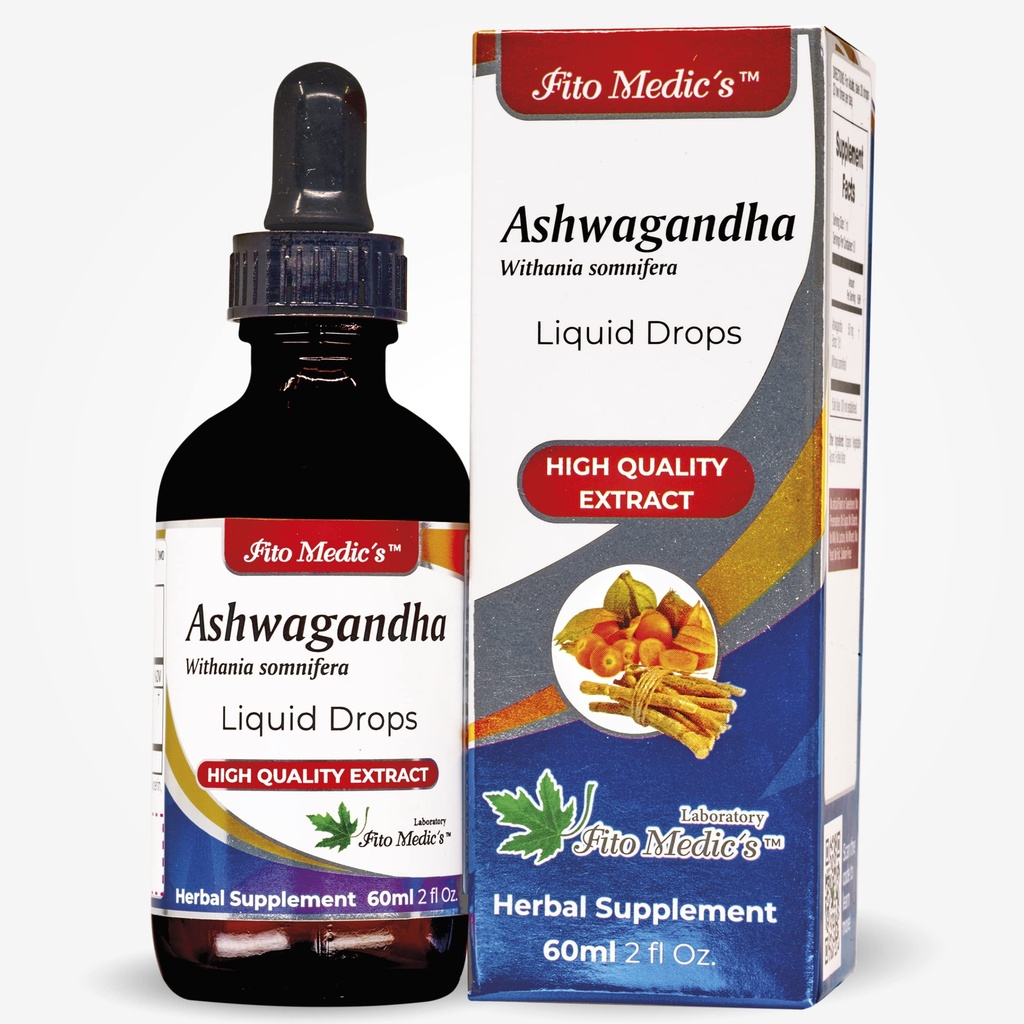 מעבדה - Ashwagandha נוזל, תמיכה טבעית להקלת מתח, Sleep Aid ו- Mood Enhancer.