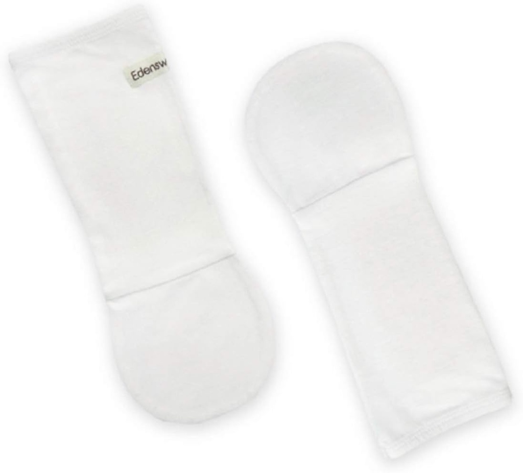 Znc-Infused Baby ו- טודלר גלובס No Mittens for Eczema - Wet Wrap Therapy (24 חודשים, לבן)