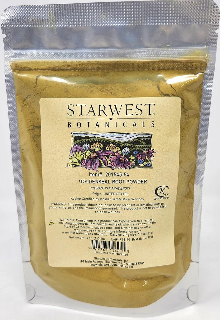 אבקה שורש מוזהבת Wildcreate - 4 Oz106 G - Starwest Botanicals
