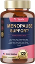 תוספי Menopause עבור נשים, Multibenefit & Complete Black Cohosh, Dong Quai Root ועוד להקות צמחיות, w / Powerful Probiotic & Prebiotic