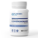 Puregen Labs Lumbrokinase 40 מ"ג עבור תוספי פולינזיה גבוהה | פעילות גבוהה Lumbrokinase Enzy | No Harmful Additives