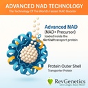 תוספת NAD+ מתקדמת, 60 קפסולות - תוספת תזונתית להזדקנות בריאה וארוכות