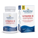Nordic Naturals ויטמין B Complex - 45 קפסולות Thiamine, Riboflavin, Niacin, B6 & B12, Folate, Biotin, Pantothenic Acid Heart Brain Health, אנרגיה, Metabolism non-GMO משרתs