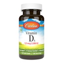 קרלסון - ויטמין D3 5000 IU (125 mcg), בריאות העצם, בריאות השרירים, כולסטרול, כולסטרול, תוסף ויטמין D, ויטמין D3 Soft Gels, 120 Softgels