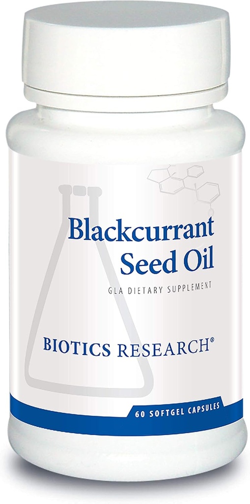 Biotics Research Blackcurrant Seed Oil מקור טבעי של Gamma Linolenic Acid GLA, 535 מ"ג קפסולת, תומך Cardiovascular Health, תיקון Tissue, מערכת החיסון, בריאות נשים 60s