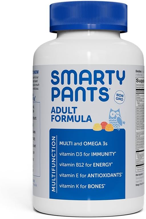 SmartyPants Adult Multi & אומגהs Gummies, 180 הרוזן