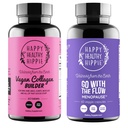 Happy Hippie Go with the Flow Menopause Support & Vegan Collagen Builder Collagen Pills