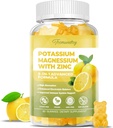 חניכיים עבור מבוגרים: Potassium Citrate 99 מ"ג - תוספי Potassium Magnesium עבור שריר, אלקטרוליט, אנרגיה