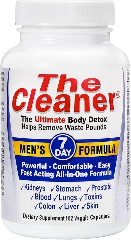 Centuryn Systems The Cleaner Detox, 7-Day שלם ניקוי פורמולה לגברים, בריאות תומכת, 52 קפסולות צמחוניות