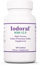 Iodine Tablet 12.5 מ"ג לתמיכה תזונתית - 180 טבליות - תוספת יומית עם Potassium Iodide עבור בריאות ו Vitality - 1 Pack