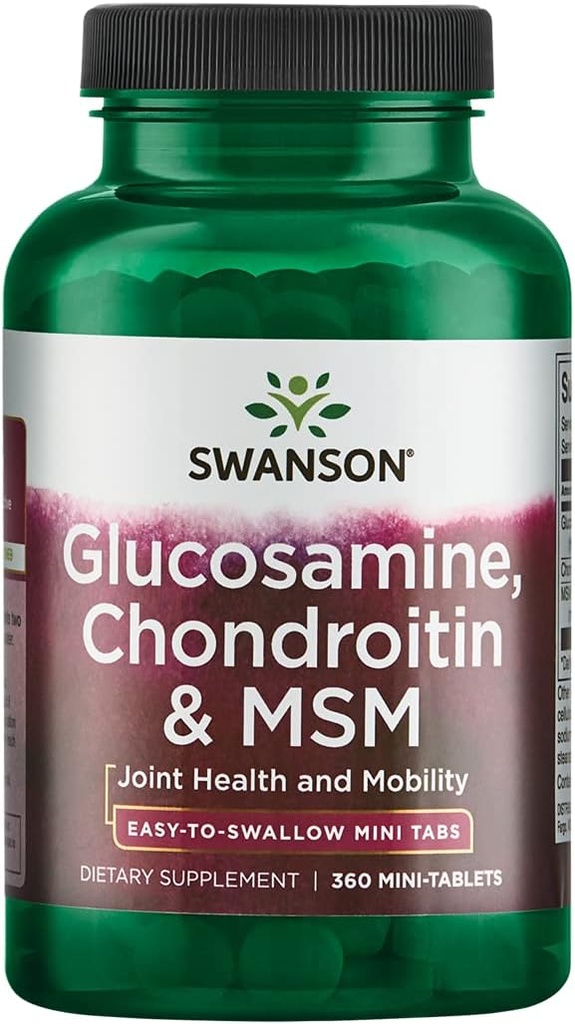 Mini-Tabs Glucosamine, Chondroitin & גב 'm 750/600/300 מ"ג 360 Mini-Tabs