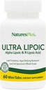 Natures Plus Ultra Lipoic - 60 Bi-Layered Mini-Tabs - תמיכה בהגנה רדיקלית חינם עם Probiotics, Foodsents & Whole Food Concentrates - Gluten Free - 30 משרתים
