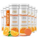 SIGNIFY NATURE ויטמין C 1000 מ"ג Effervescent Tablets - תמיכה בשומן VIT C עם תוסף Znc - Sugar-Free & Vegan Formula | Dissolvable ויטמין C Tablet - Water Soluble Fizzy Elixir - 80CT