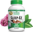 הבחירה הבוטנית Sleep-Ez-Powerful Band of Valan Extract, Melatonin, Hops, Kava Kava ו-Liמון Balm כדי לעזור פוסטר לישון ללא גרגרנות (30 קפסולות)
