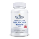 Nordic Naturals Zero Sugar Melatonin Gummies, Raspberry - 120 מסטיקנים - 1.5 מ"ג מלטונין - טעם גדול - שינה מנוחה, תמיכה אנטי-חמצן - Non-GMO, טבעוני - 120 משרתים