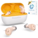 שמיעה בתשלום - Premium Rechargeable Hearing-Aid for Elder/Senior Hearing Loss with Superior Noise Cancel, הודעות שמיעה בלתי נראות עם Charging Case, Long lasting Up to 150hrs