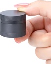 Small Pill Pill Metal Pill Box - Fatified Pill Container Single Round אלומיניום Alloy Storage Medicine Holder מארגנת Multit EDC מדי יום עבור ויטמין, שמן דגים