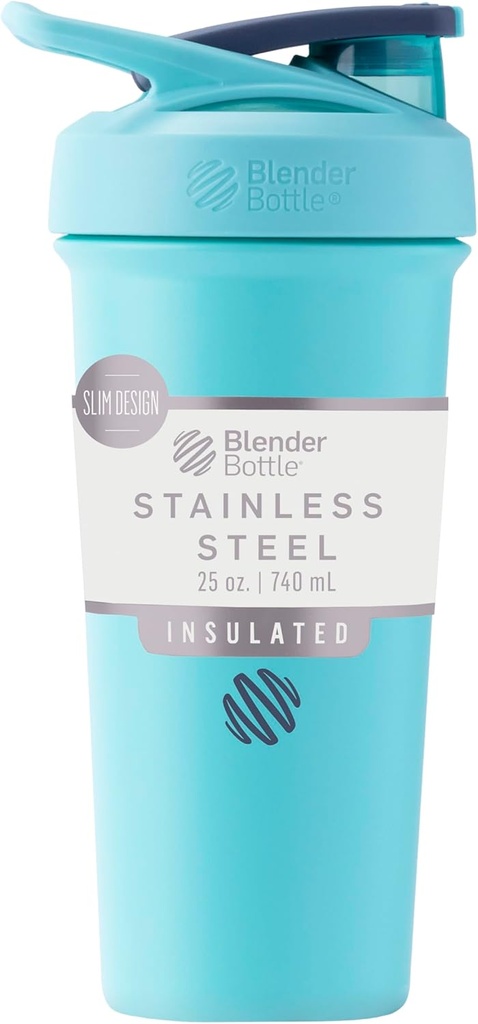 בלנדר בוטל סטרדה Sleek - Stainless Steel - 25-oz. - Seafoam