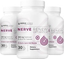 NERVE RENEW Optimizer, 3 Pack (90 קפסולות) - 300 מ"ג Stabilized R-Alpha Lipoic Acid לכל קפסולה עבור תמיכה טבעית של עצב העצב - בטוח מהיר וכל טבעי