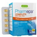 Igennus Pharmpa השלם EPA 668mg & DHA 334mg אומגה 3 שומן Acids 1000 מ"ג, IFOS מוסמך, RTG טופס, שמן דגים גבוה פלוס אומגה 6 ו 9 מ שמן GLA ערב פרירוז שמן, לימון פלמור, 60 Softgels מוסמך, 60 Softgels