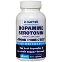 סרוטונין ודופמין תוספי מזון עם Mood Probiotic, 5in1 תמיכה (1) דופמין (2) Serotonin (3) Mood (4) הירגעות (5) פוקוס ומוח, 60 קפסולות