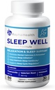 Sleep Well | Natural Sleep Aid with Magnesium Glycinate, ולריאן שורש וצ'מומיל | Non-Habit Forming | 60 קפסולות - 30 לילות של שינה שקטה