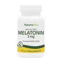 Natures Plus Melatonin 5 מ"ג - 90 טבליות מהיר - טבעוני, גלטן חינם - 90 משרתים