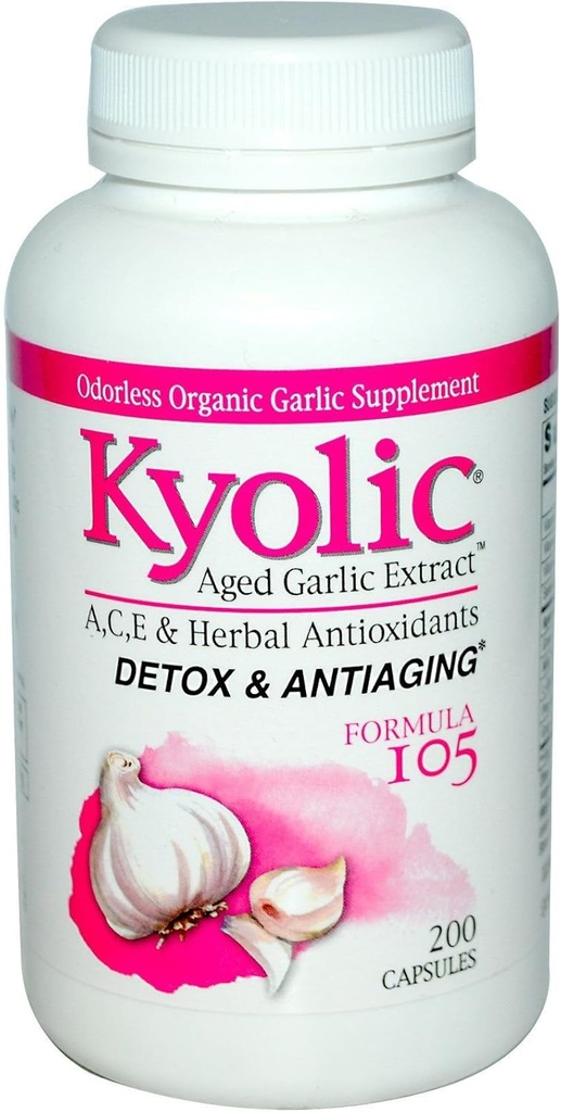 Kyolic Age Garlic Extracttox ו- Anti-Aging Formula 105 - 200 קפסולות