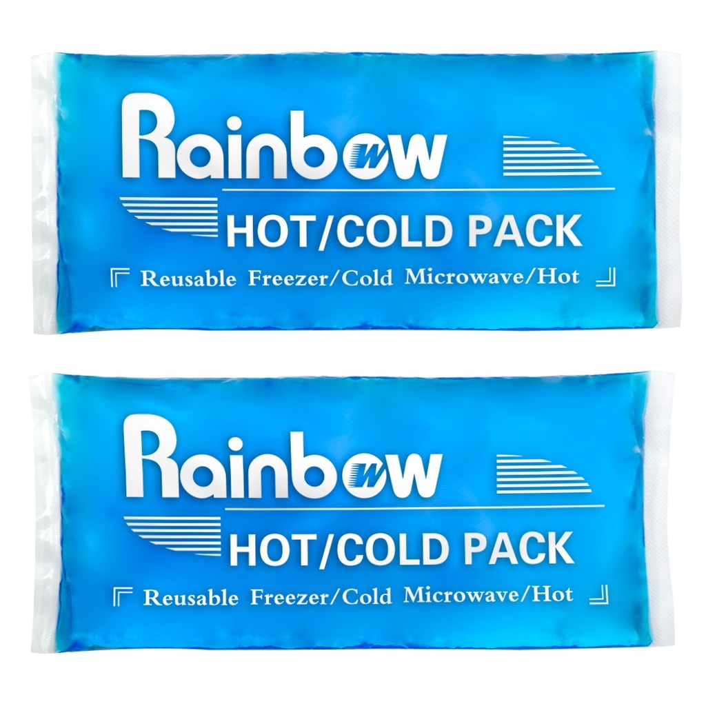 Soft Ice Packs Reusable Gel Pack 2, Hot and Cold Gel Ice Packs for Injuries, Headaches, Joint Pain Relief, Comfort Ice Pack Flex Therapy on Neck, Ankle, Knee, Leg, Shoulder, Elbow, Wrist, Feet