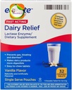 Equate Fast Acting חלב הקלה Lactase Enzyme Dietary תוסף Vanilla Flavor ללעוס טבליות 32 Count (Pack of 1) + CreativeAndBundle Sticker Sticker