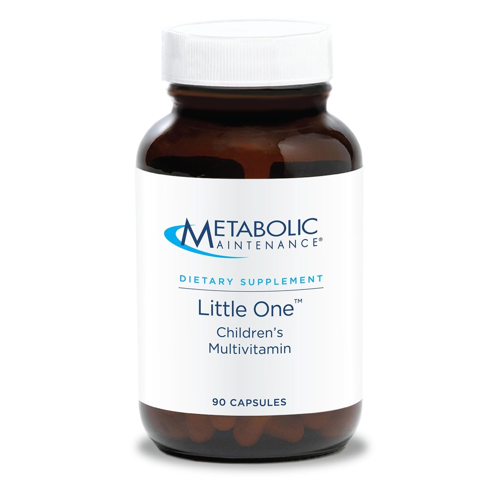 תחזוקה מטאבולית הקטנה - Multivitamin של ילדים עם ברזל, ילדים 6-12 yrs - ויטמין B פעיל, מינרלים + ויטמין D עבור Immune + בריאות העצם (90 קפסולות קטנות)