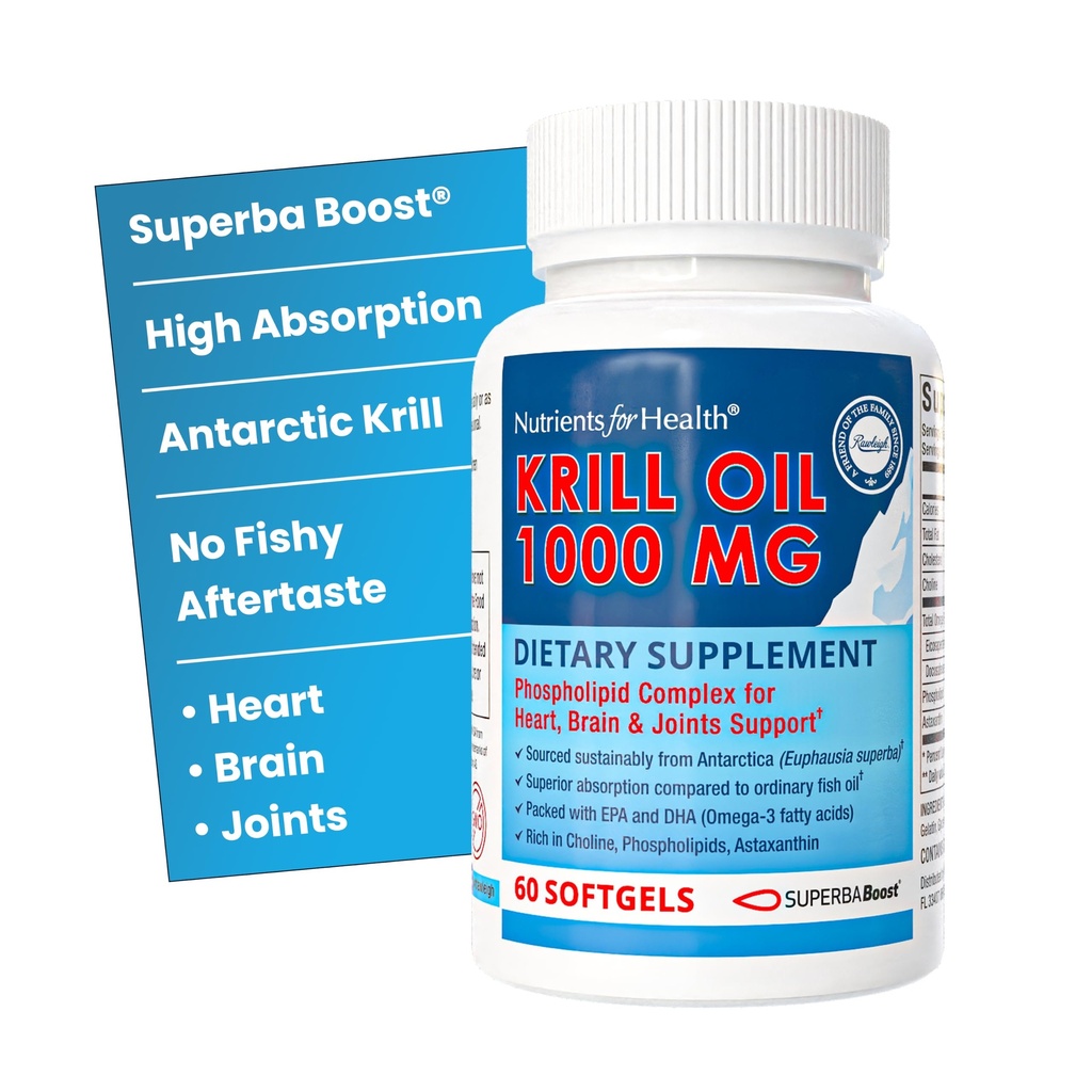 Rawleigh Premium Red קריל שמן: 60 non-GMO Softgels, 1000 מ"ג של שמן Ophasia Superba יום, עשיר בצ'ילה, Phospholipids, Astaxanthin, EPA & DHA אומגה 3ty חומצות, עבור הלב, מפרקים, Brain Health Health Health