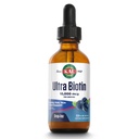 KAL Ultra Biotin 10000mcg DropIns, נוזל biotin Drops, תוספת שיער צמיחה, ויטמין B7, שיער בריא, עור, ריחות ותמיכה אנרגיה, תערובת טבעית ברי פלאמור, Approx. 59 , 2oz