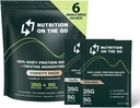 תזונה על Go Whey חלבון Isolate Packets עם Creatine - 25g חלבון + 5g Creatine - אבקת חלבון נסיעות יחיד משרת - Variety Pack (Vanilla & שוקולד) (6-Pack)