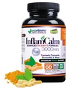 פורמולה 3000 InflamCalm מתקדמת עם Turmeric, Curcumin, Enzymes ו Boswellia. Vegetarian, Gluten Free - Packaging May Vary