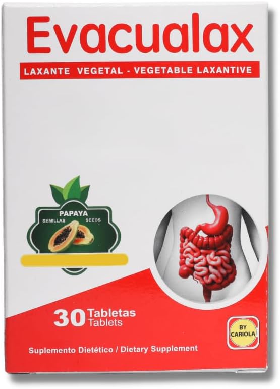 טבליות Senna Laxative - ירקות טבעיים Laxative עם Senna Leaf, Prune & Papaya Seed - Herbal Stoolener for Constipation, סיוע תזונתי, Postpartum & Travel - 30 טבליות