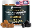 Shilajit Gummies - סוכר חינם ההימלאיה אורגנית | 600mg Shilajit, 90 חניכיים לאנרגיה & בריאות