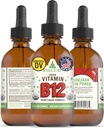 RawGuru ויטמין B12 נוזל נוזלי - אורגני נוזל B12 עם Trace מינרלים - nano-Processed Antioxidant & Immune תמיכה תוסף Tincture - 60 לשרתים של טיפות טבעוניות ל 60 מ"ל, Pack של 1 1