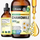 BIO KRAUTER Chamomile Tincture - צ'מומיל לחלץ - תוספת לתמיכה להרגעה וקלממות - אלכוהול וסוכר חינם - טיפות 4 Fl.Oz.