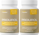 Prourol פטנטיםed PROBIOTIC תוספת לבריאות שתן, תמיכה בשומן, Immune Boost, Frequent Urination הקלה, UTI בריאות, רכיבים טבעיים, תמיכה כללית בריאות יומית 2 בקבוקי 2 - 120 Count Count Count Count