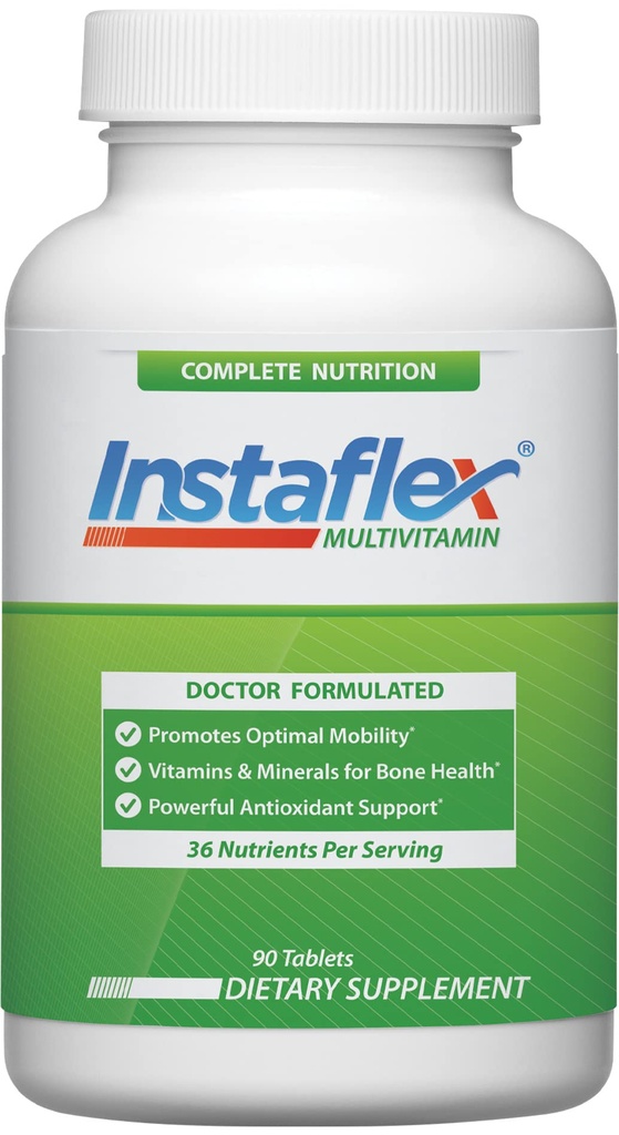 Instaflex Multivitamin - תוסף תמיכה משותף, תומך ניידות ובריאות העצם, 90 טבליות