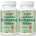 Liposomal Berberine HCL - Berberine 1500 מ"ג גבוה זמינות ביולוגית, ברברינים תוספת לנשים וגברים (2 Pack)