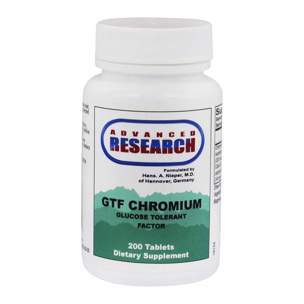 Advanced Research/Nutrient Carrier Gtf Chromium - Glucose Tolerant Factor 200 Tabs
