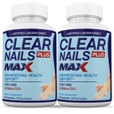 מעבדות צודקות (2 Pack) Clear Nails Plus Max Pills 40 מיליארד CFU Probiotic 60 קפסולות