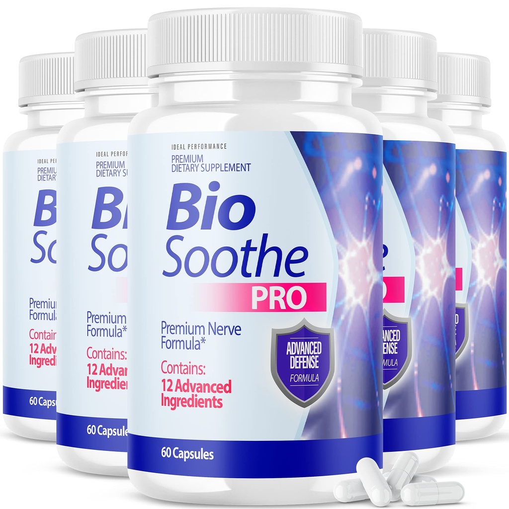 הרעיוןL PERFORMANCE (5 Pack) Biosoothe Pro נוירופתיה טיפול קפסולת עבור גלולות תיקון כאב עצבי גלולות bioSoothe Premium תוסף אלפא לתקן Neeve (300 קפסולות)