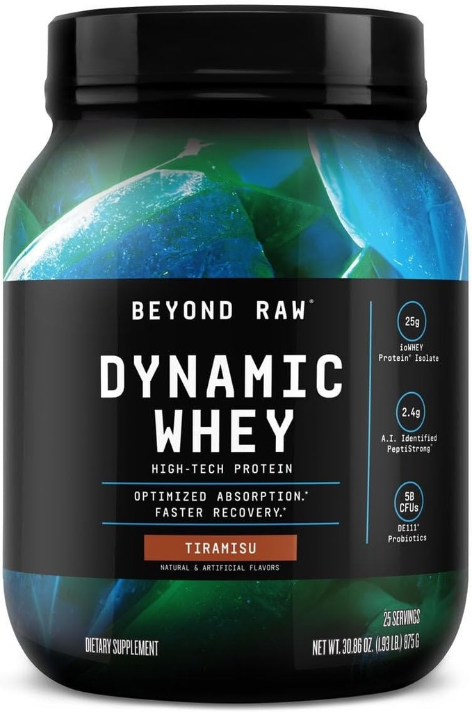 Beyond Raw Dynamic Whey High-Tech חלבונים - Tiramisu (25 משרתים)