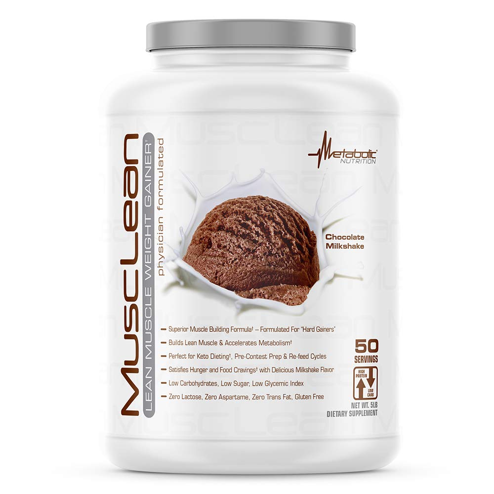 תזונה מטבולית - שרירן - Milkshake, Whey High חלבון החלפת Meal, תחזוקה, פחמימות נמוכות, דיאטת קאטו, Enzymes, שוקולד, 5 פאונד (50 ser)