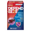 Defend-EEZE Immune Support Dietary Supplement Lozenges, 100% ערך יומי של Zinc, ויטמינים C & D עבור Dose, עם Echinacea & Elderberry, Elderberry Flavor, 30 Lozenges