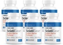 SciatiEase Sciatic Nerve Health Support תוסף - פעילות גופנית עם AlphaPalm, Pea, ויטמין B Complex, Alpha Lipoic Acid 300 מ"ג - 6 בקבוקים