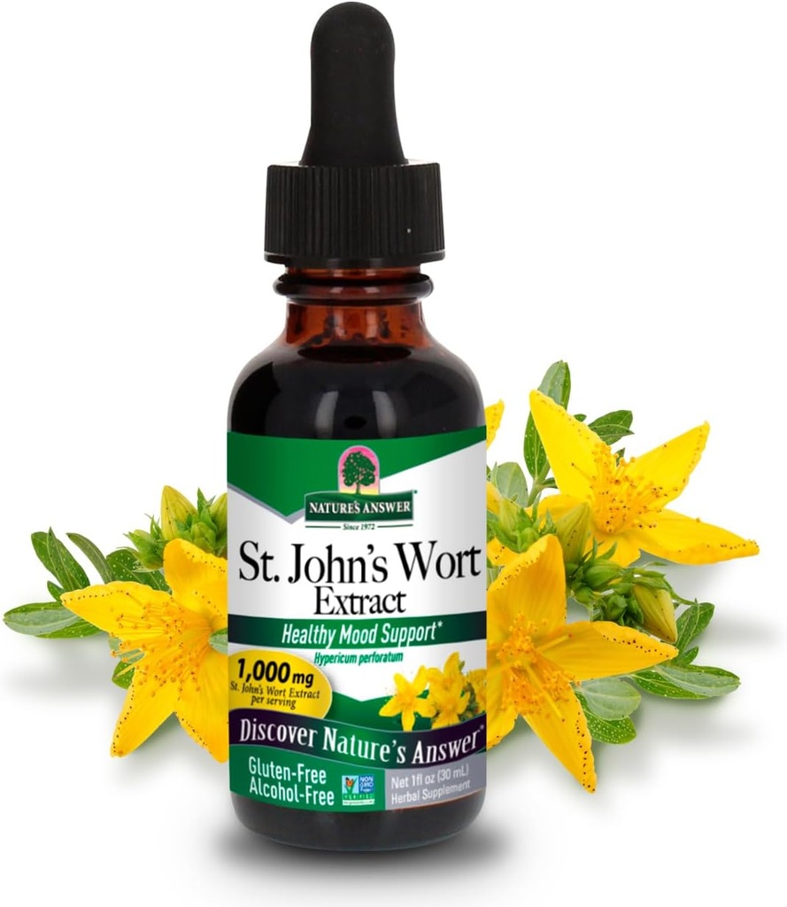 Green's answer St. John's Wort Alcohol-Free Extract (Hypericum Perforatum) - תמיכה נפשית בריאה
